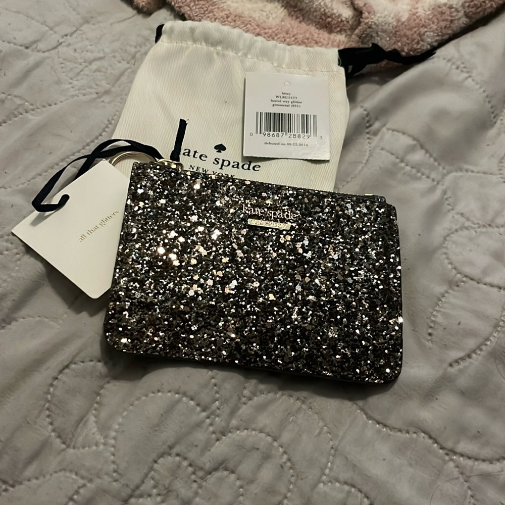 Kate Spade laurel glitter wallet